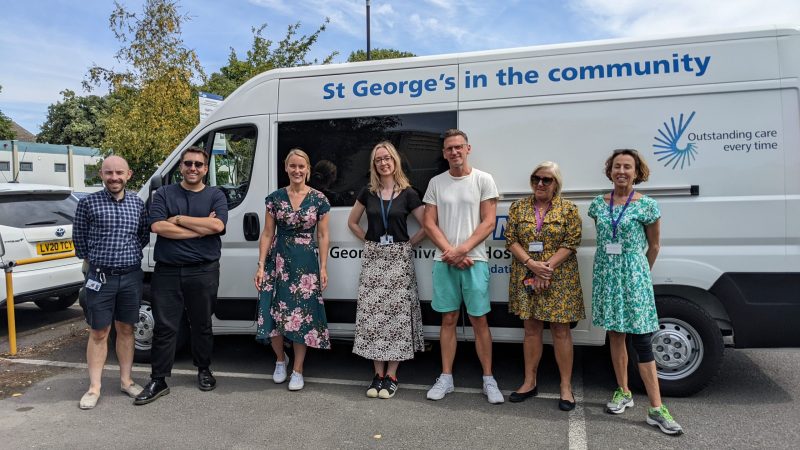 The St George's mobile screening van and team