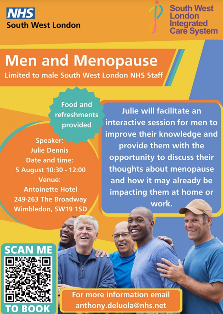 Men and menopause seminar poster