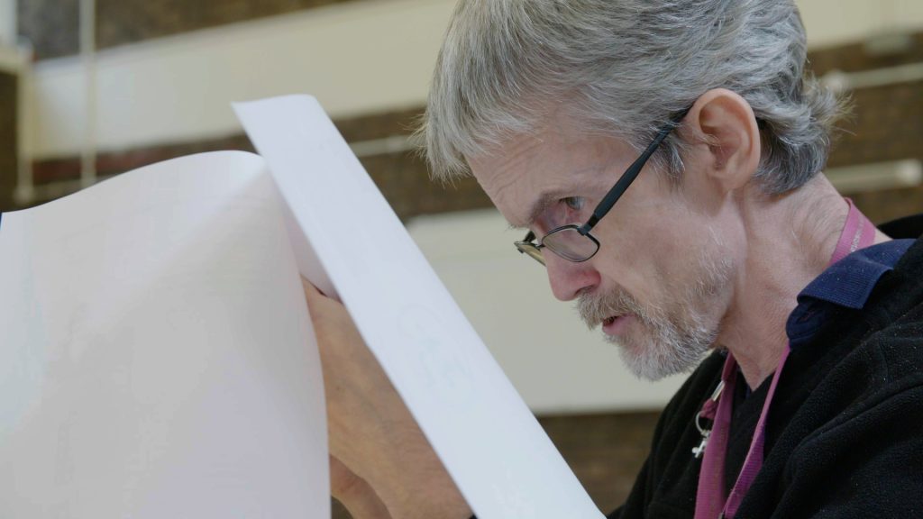 Actor Gary prepares for the workshops