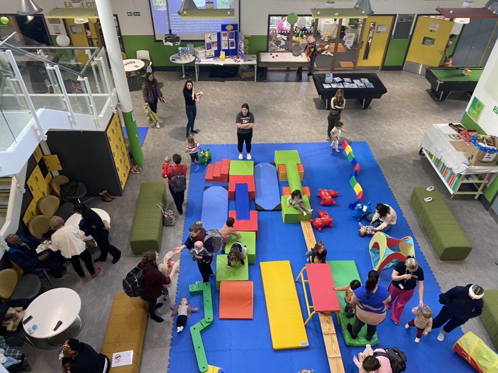 Young children playing