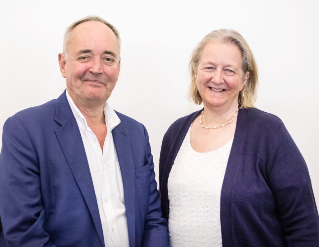 Mike Bell and Cllr Ruth Dombey, Co-Chairs of the South West London Integrated Care Partnership