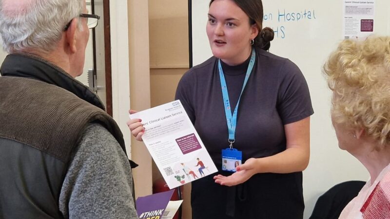 Angel, Carers’ Clinical Liaison Practitioner, supports carers at Kingston Hospital