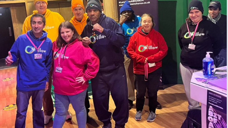 Members of Willow Learning for Life standing as a group.