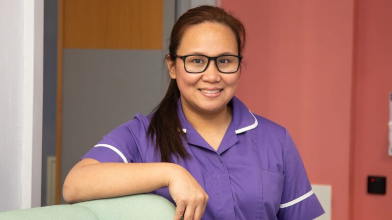 Portrait of Farisha Agraviador head of senior nursing at St George's Hospital