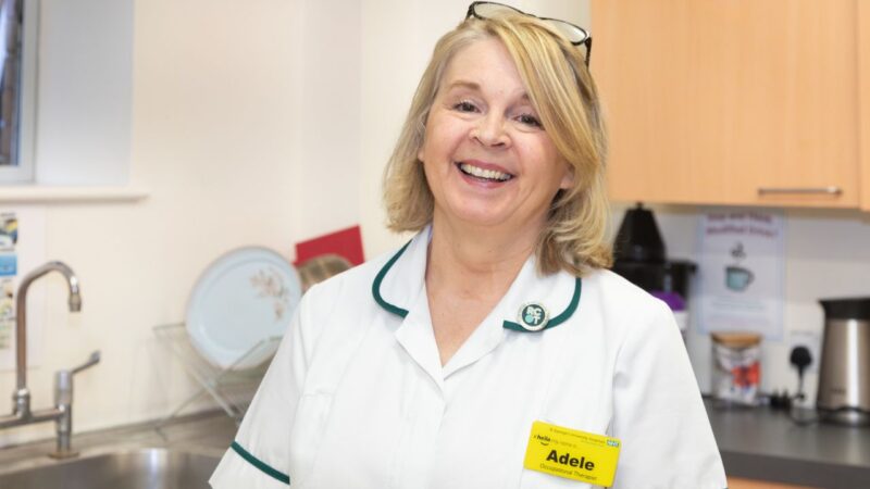 Adele Gilbert occupational therapist at the Mary Seacole Ward, Queen Mary's Hospital