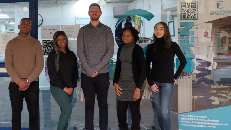 he Croydon Health and Wellbeing Space team in The Whitgift Centre
