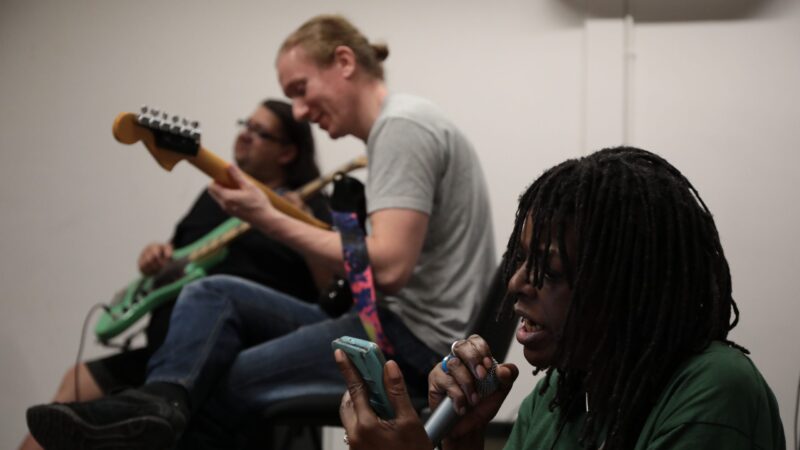 performance at Tuned In music session