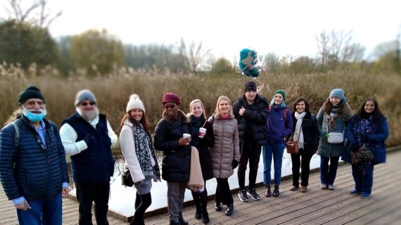 Walkers at Morden Hall Park social prescribing walk