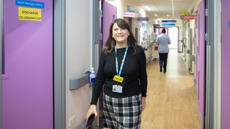 Annette Hitchmough discharge coordinator at St Helier hospital pictured on the Mary Moore ward