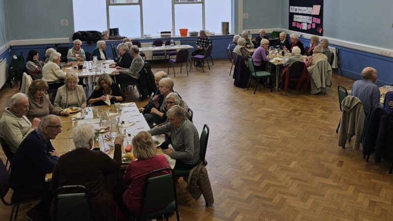 people have lunch at friends in st helier (F.I.S.H) event