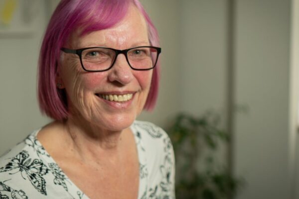 Portrait of Sutton navigator Pam Foulkes who is promoting the NHS App