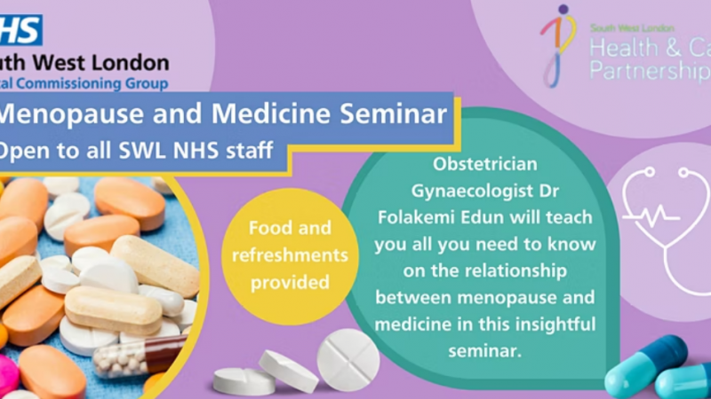 Staff support event - menopause and medicine