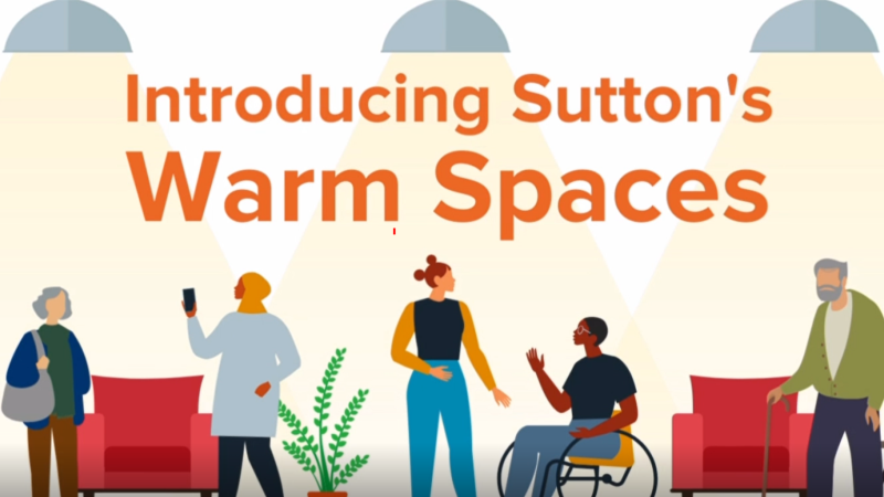 Sutton warm spaces logo