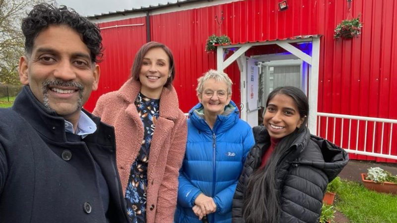 Merton GP Dr Mohan Sekeram,Health and Wellbeing coach Agnieszka Sethi, GP Dr Shilpa Suresh and Lisa Eve, nurse practitioner from Cricket Green Medical Practice.